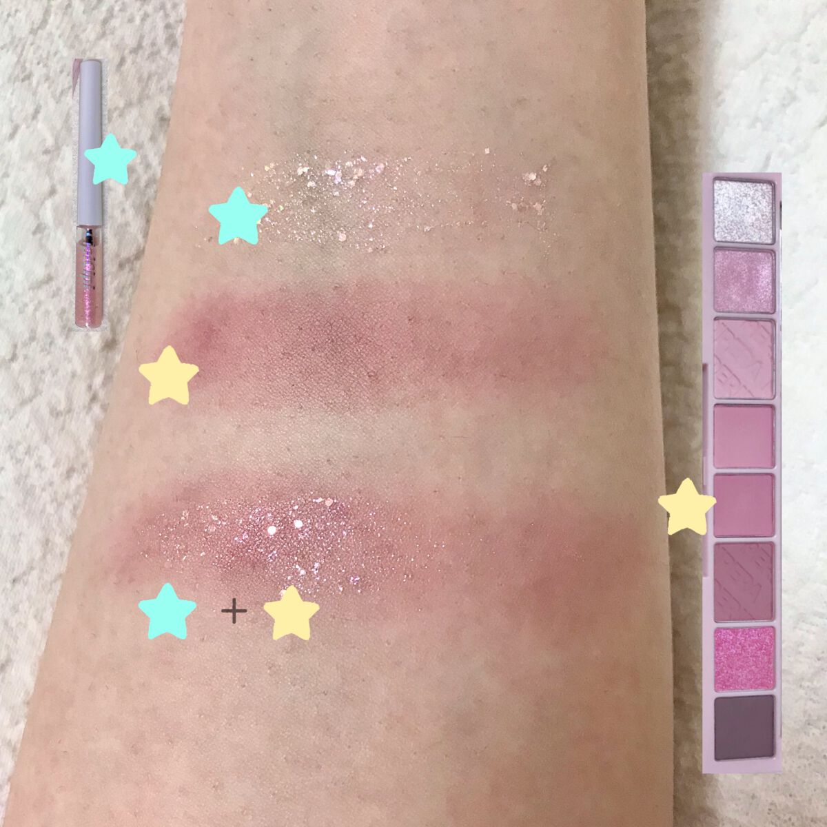 グリッター イルミネーションライナー R/CipiCipi/リキッドアイライナーを使ったクチコミ（3枚目）