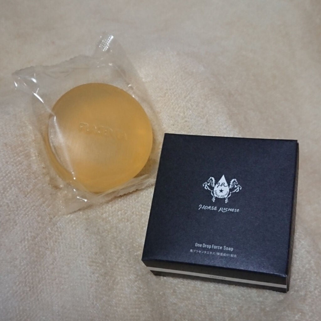 プレミアム馬プラセンタ*馬油石けん(*保湿成分)/Horse Richest/洗顔石鹸を使ったクチコミ(1枚目)