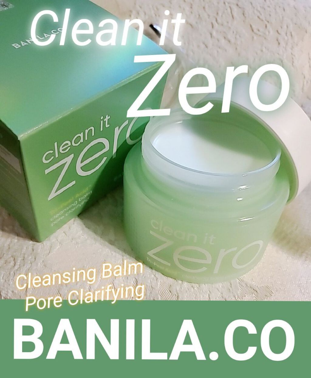 ピンクのオリジナルを使いきったので
初めて使う新しいタイプを開けてみた件

#banilaco(バニラコ)
クリーンイットゼロクレンジングバームポアクラリファイング 
Clean It Zero Cleansing Balm Pore Cl