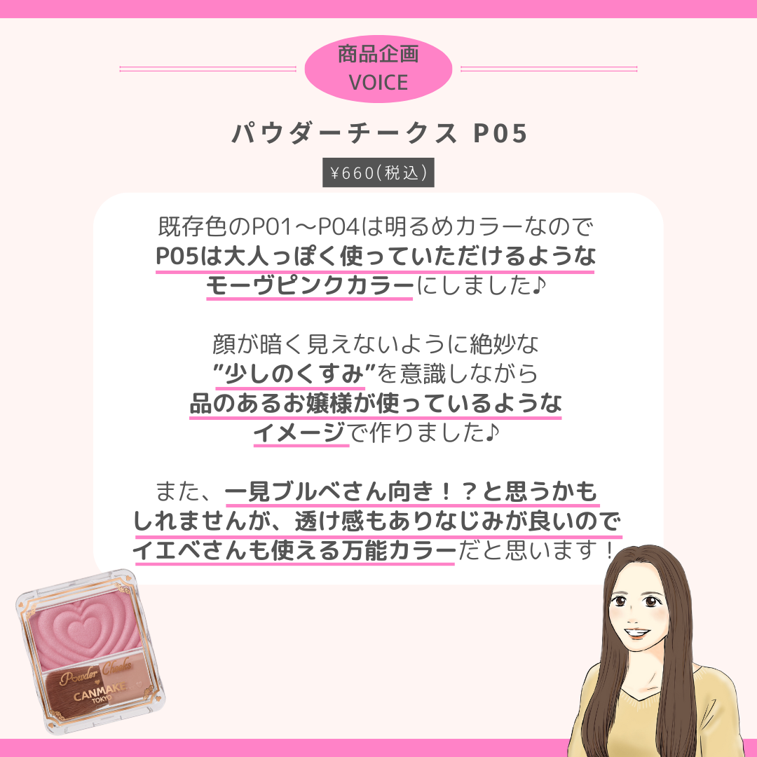 パウダーチークス/キャンメイク/パウダーチークを使ったクチコミ(4枚目)