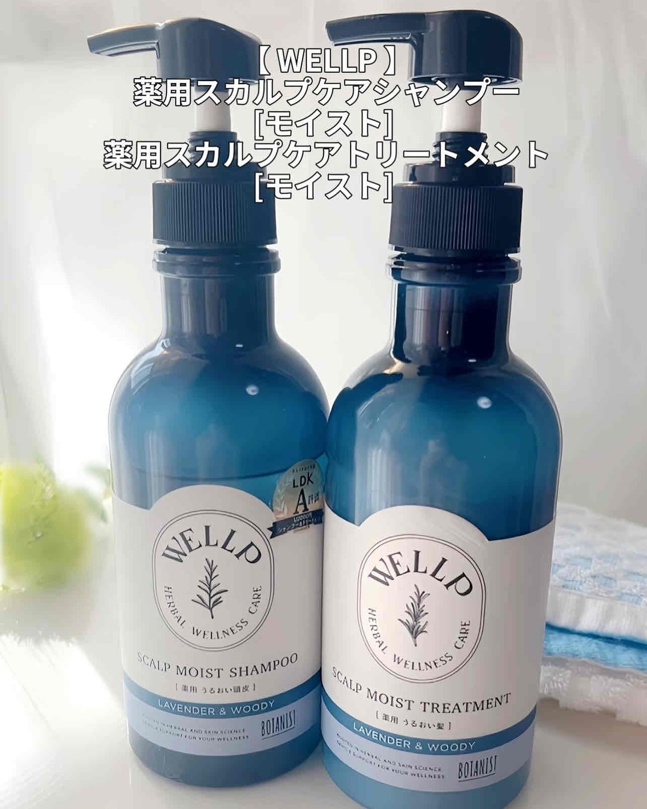 薬用スカルプケアシャンプー/トリートメント モイスト/WELLP/市販シャンプーを使ったクチコミ(2枚目)
