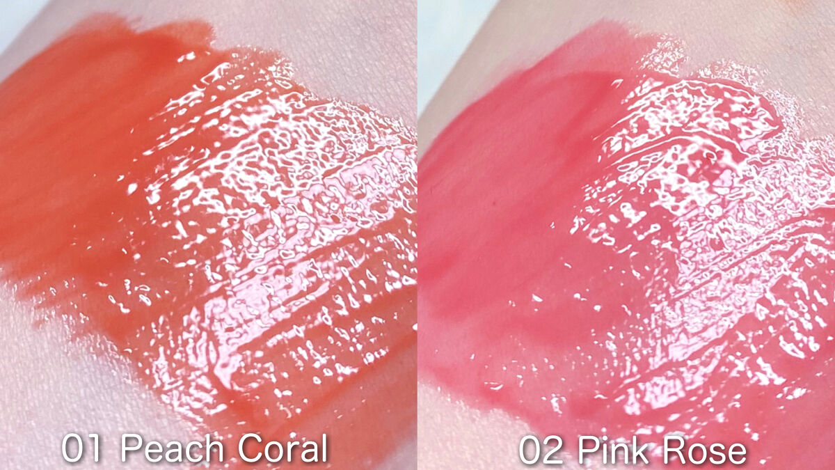 ドットオンムードピュアグロウティント 01 ピーチコーラル(Peach Coral)/Heart Percent/リップティントを使ったクチコミ（2枚目）