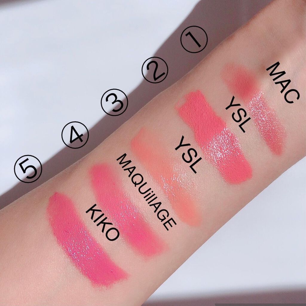 ルージュ ヴォリュプテ シャイン/YVES SAINT LAURENT BEAUTE/口紅を使ったクチコミ(7枚目)