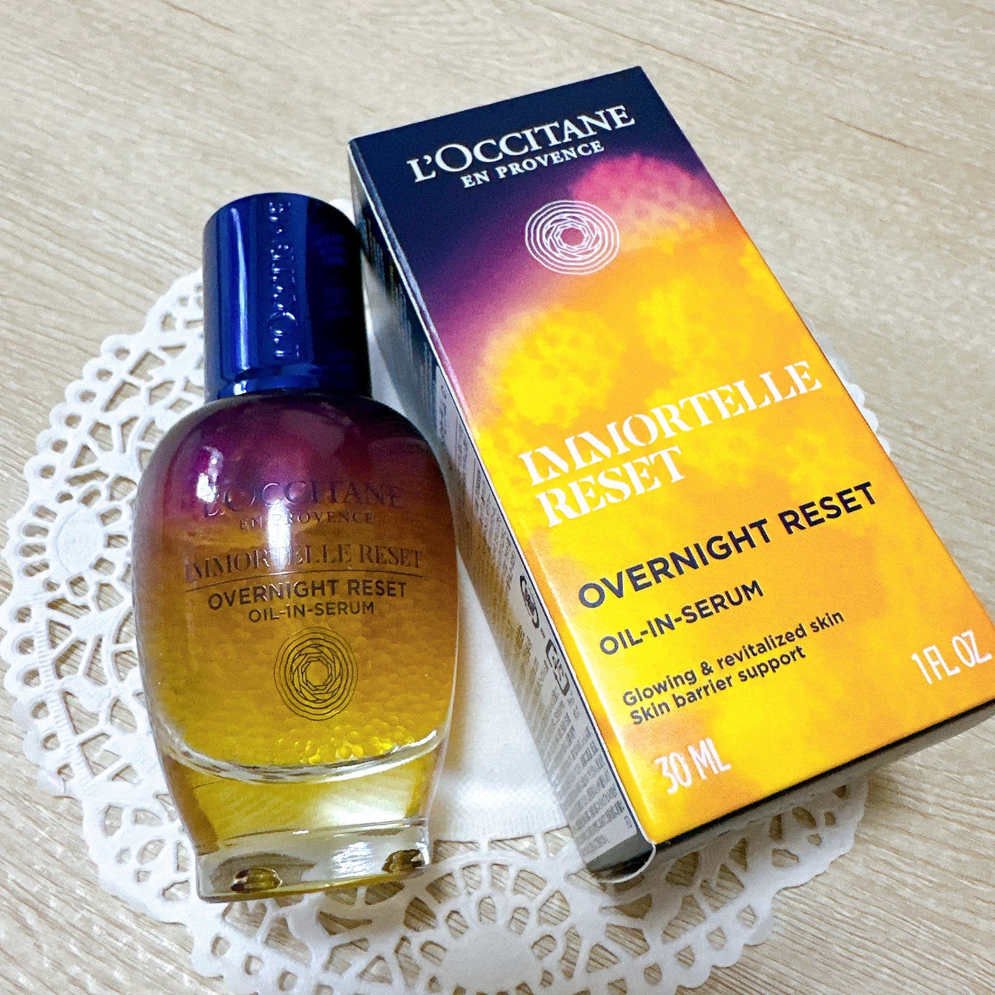 イモーテル オーバーナイトリセットセラム/L'OCCITANE/美容液を使ったクチコミ(2枚目)