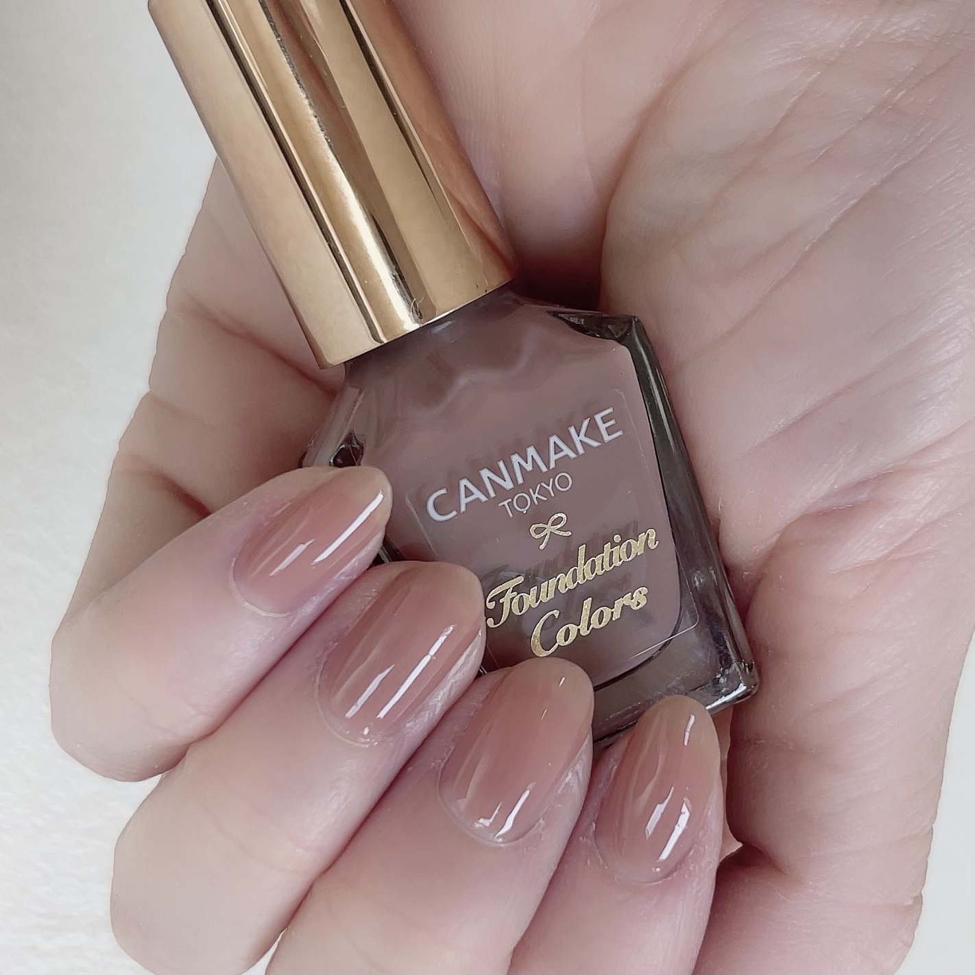 ファンデーションカラーズ 09 ダスティピンク/キャンメイク/マニキュアを使ったクチコミ（3枚目）