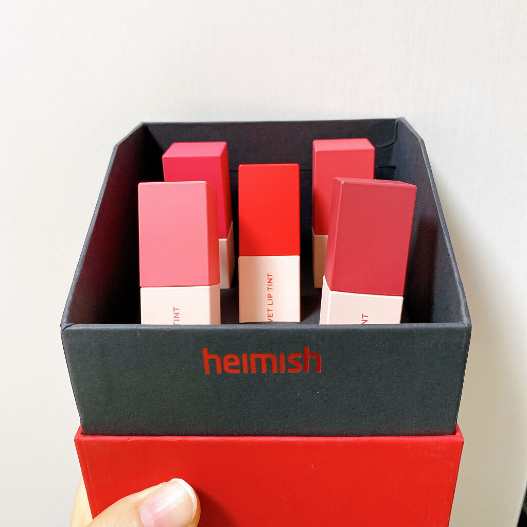 バーニッシュベルベットリップティント/heimish/リップティントを使ったクチコミ（1枚目）