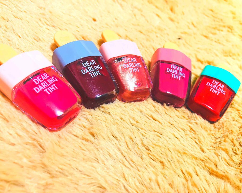 ディアダーリン ウォータージェルティント (アイスティント)/ETUDE/口紅を使ったクチコミ(1枚目)