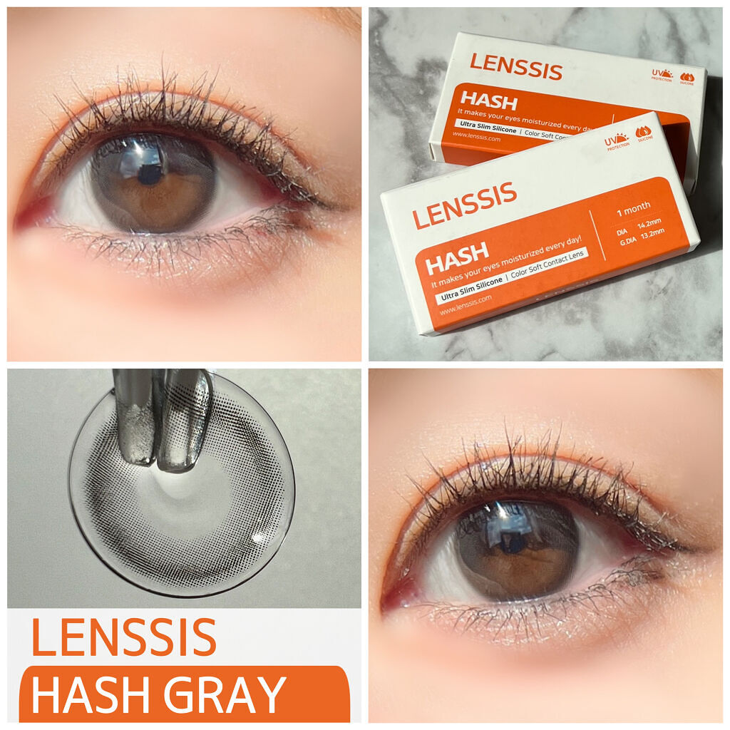 ハッシュシリーズ/LENSSIS/カラーコンタクトレンズを使ったクチコミ（1枚目）