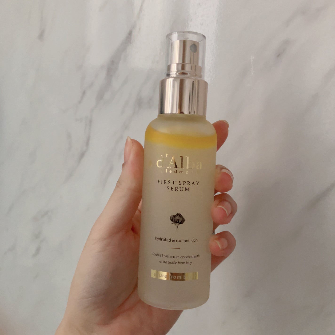 ダルバ ホワイトトリュフファーストスプレーセラム/ダルバ/ミスト状化粧水を使ったクチコミ(1枚目)