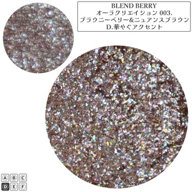 オーラクリエイション/BLEND BERRY/アイシャドウパレットを使ったクチコミ（5枚目）