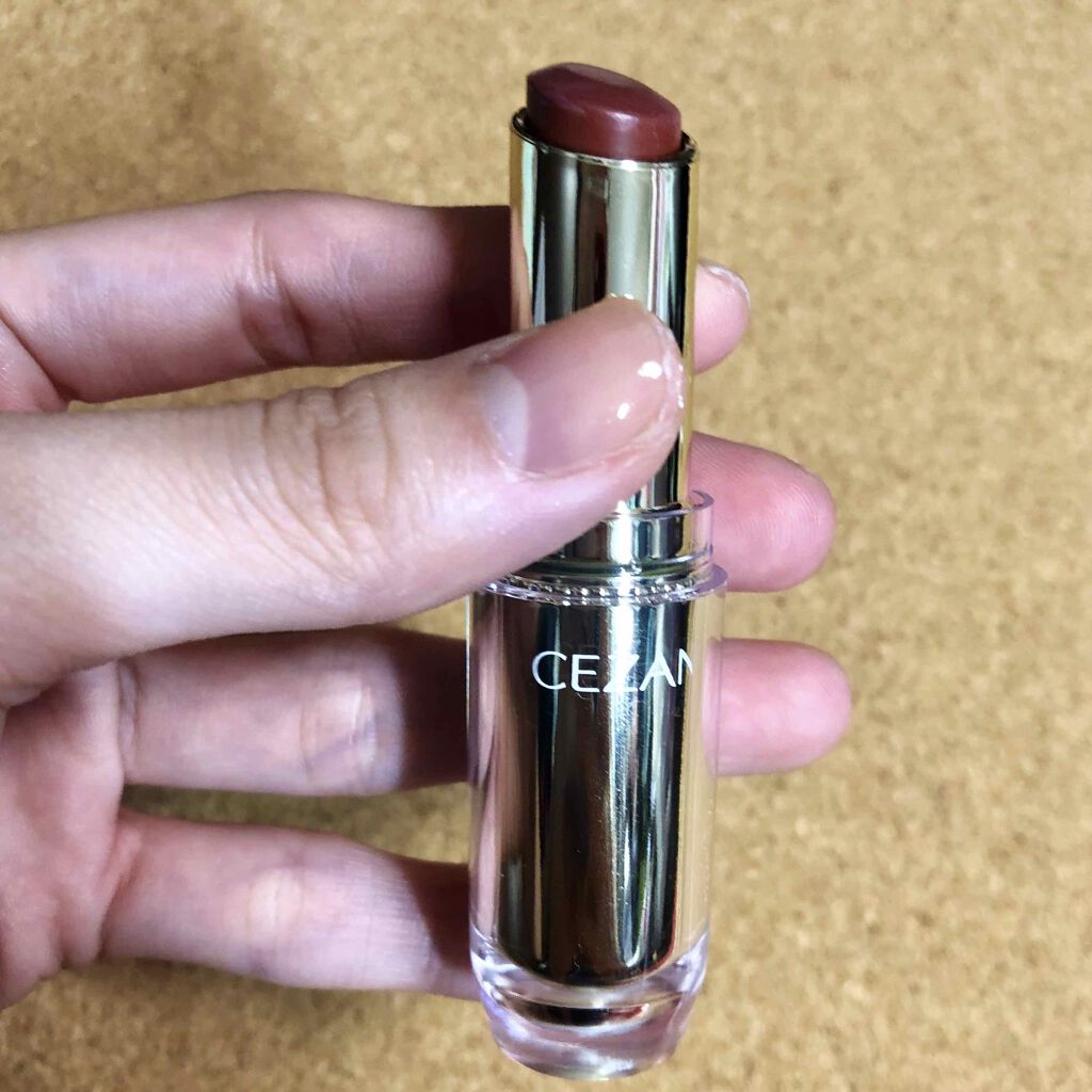 ラスティンググロスリップ/CEZANNE/口紅を使ったクチコミ(4枚目)