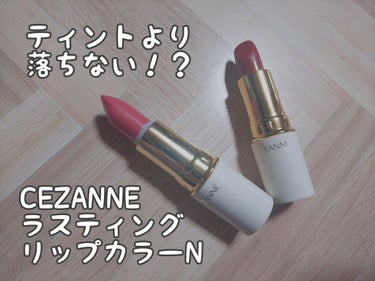 ラスティング リップカラーN/CEZANNE/口紅を使ったクチコミ（1枚目）