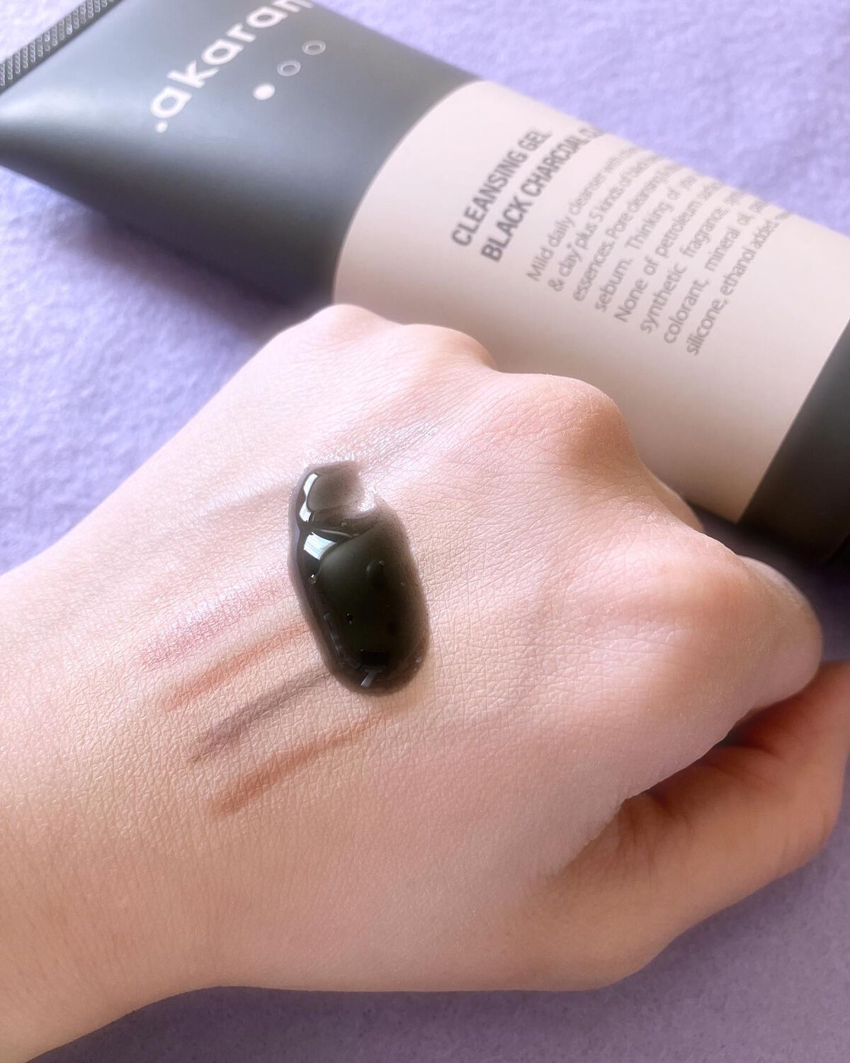 ブラックジェルクレンジング/.akaran/クレンジングジェルを使ったクチコミ（3枚目）