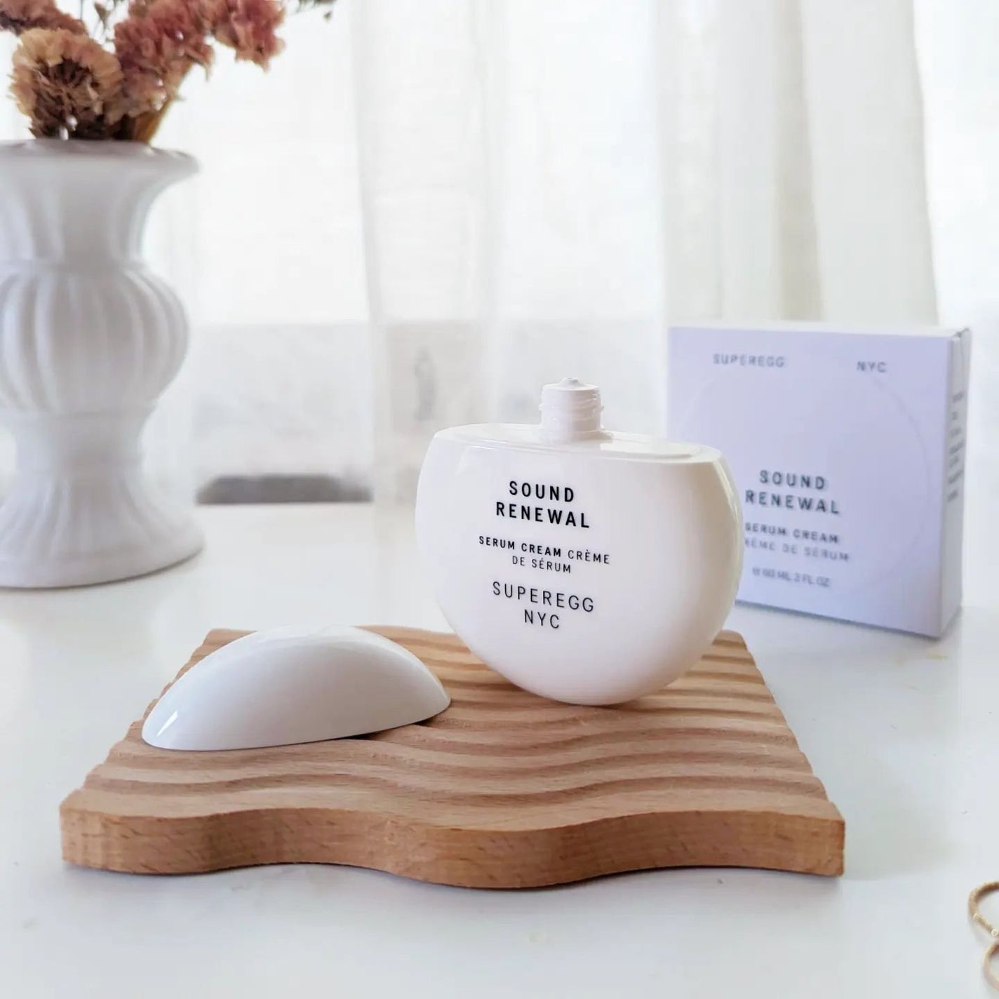 サウンド リニューアル セラムクリーム/SUPEREGG /フェイスクリームを使ったクチコミ(4枚目)