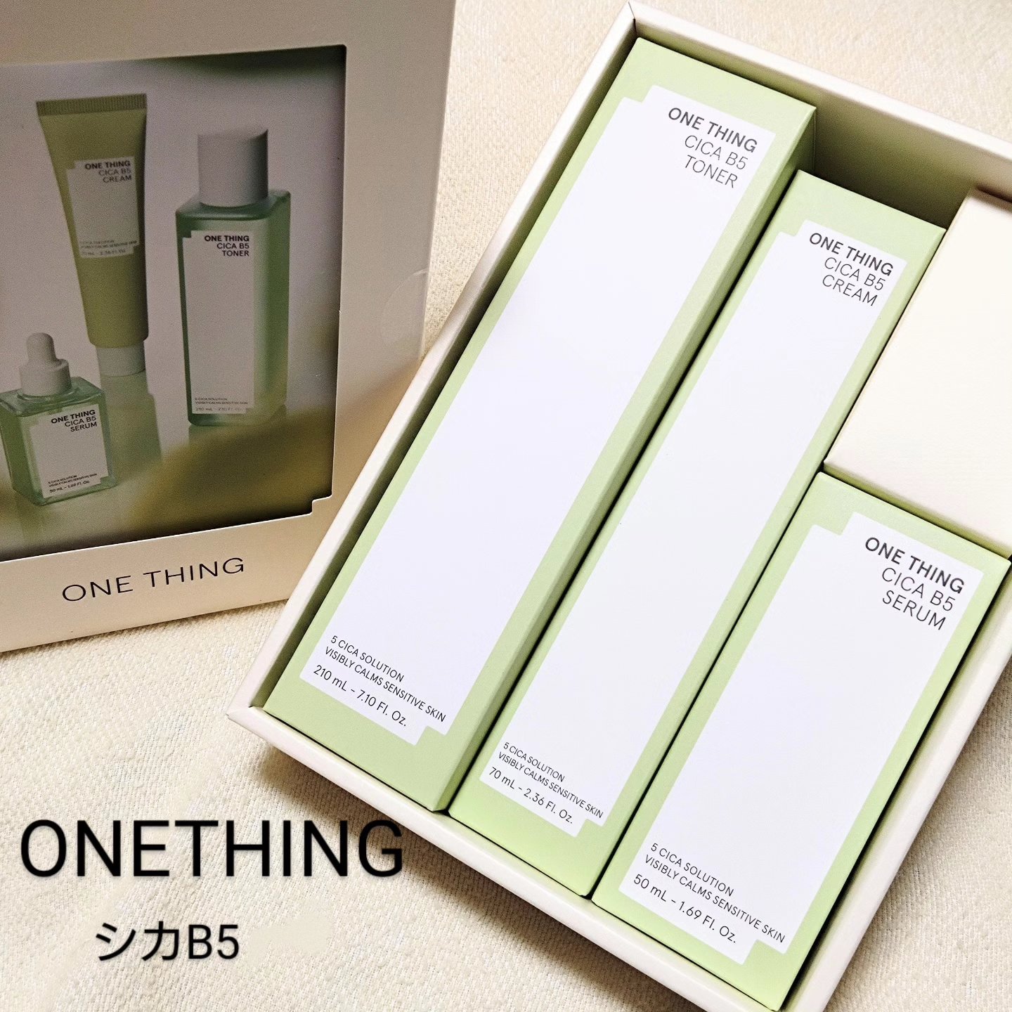 シカB5トナー/ONE THING/化粧水を使ったクチコミ（1枚目）