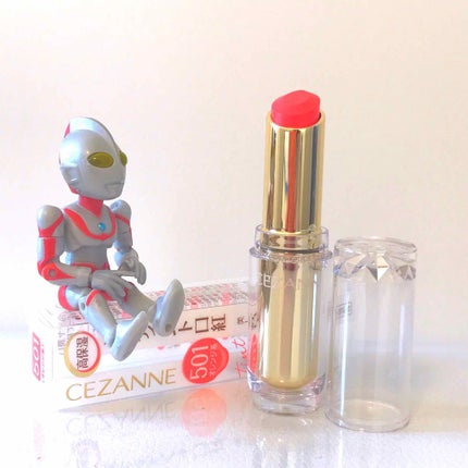 ラスティンググロスリップ/CEZANNE/口紅を使ったクチコミ(1枚目)