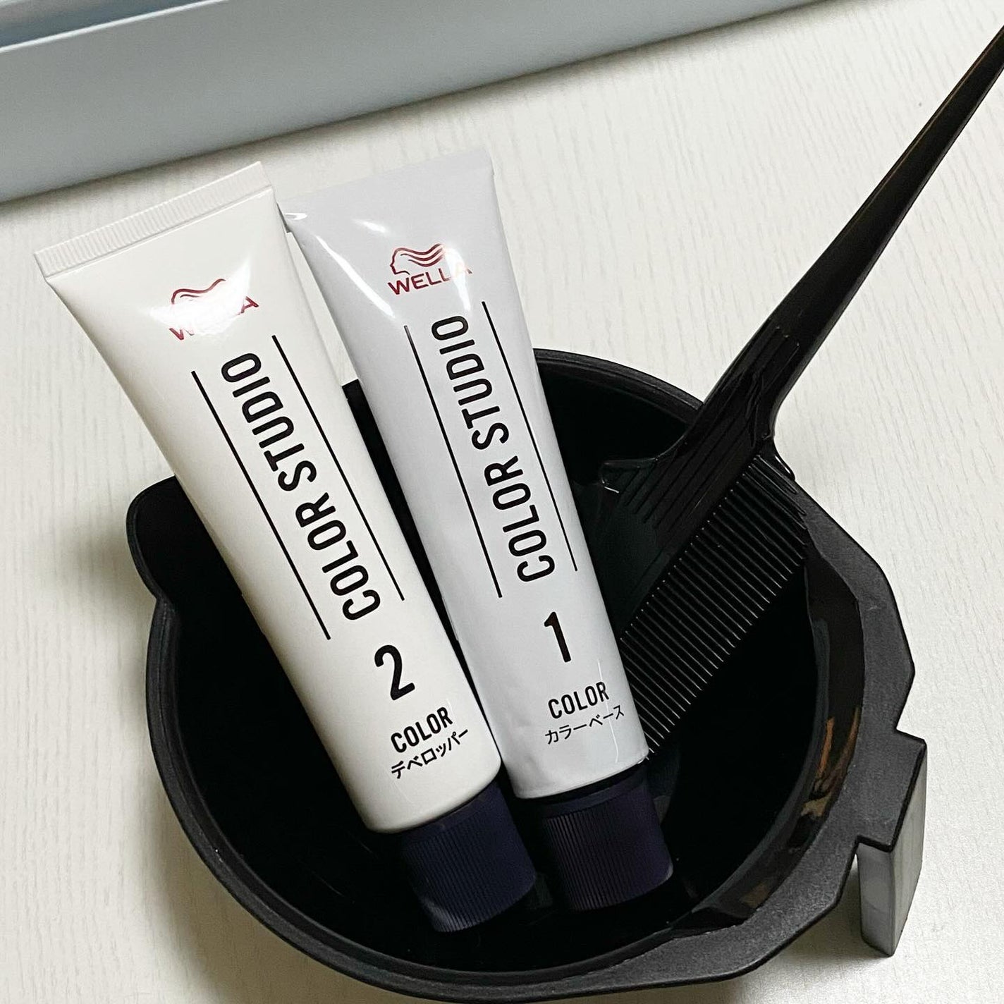 ウエラ カラースタジオ クリームタイプヘアカラー/ウエラ/ヘアカラーを使ったクチコミ(2枚目)