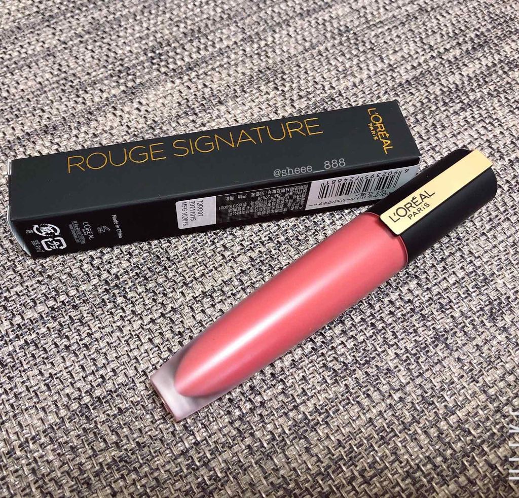 ルージュシグネチャー /ロレアル パリ/リップグロスを使ったクチコミ（1枚目）