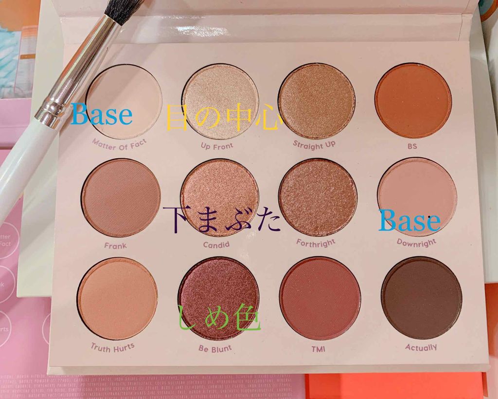 Give It To Me Straight/ColourPop/アイシャドウパレットを使ったクチコミ(3枚目)