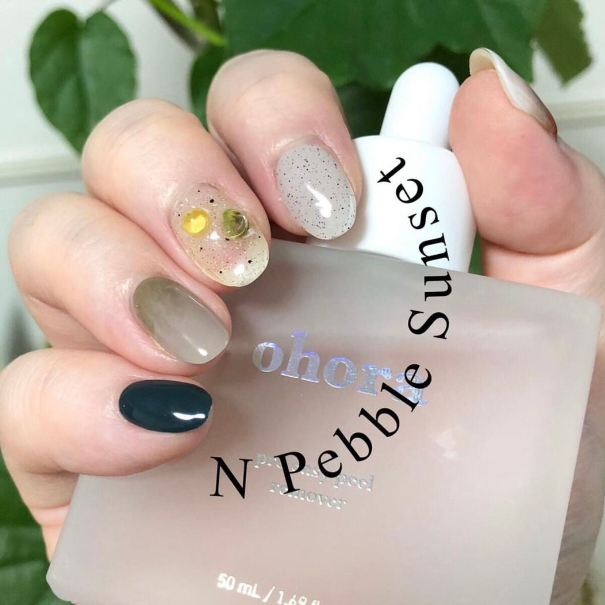 セミキュアジェルネイル(ハンド)/ohora/ネイルシールを使ったクチコミ(1枚目)