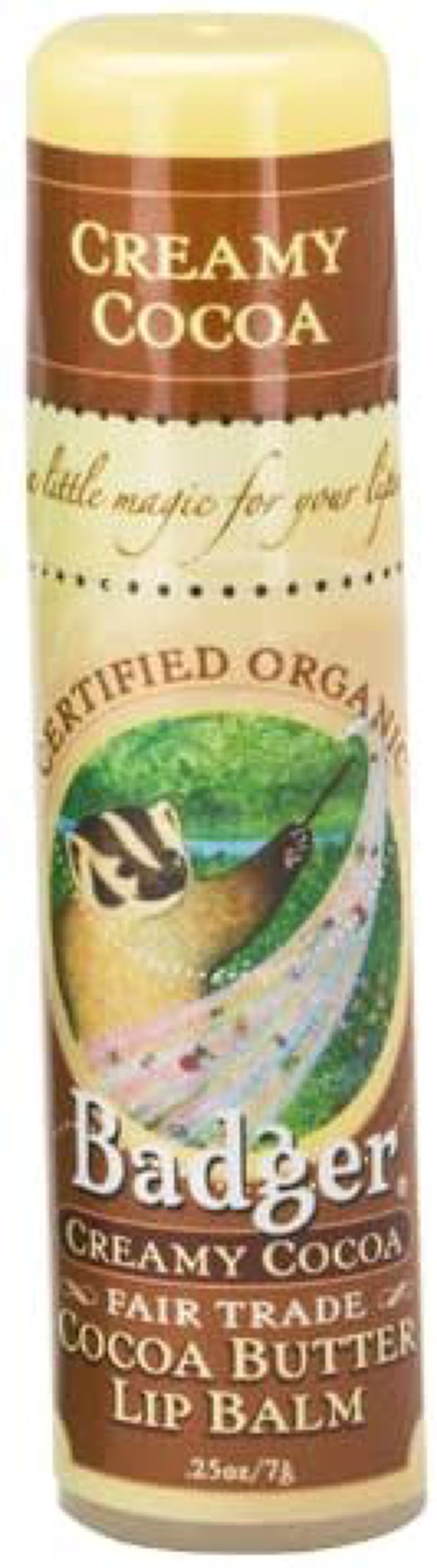 Badger(バジャー) ラージリップバームスティック（クリーミーココア）
