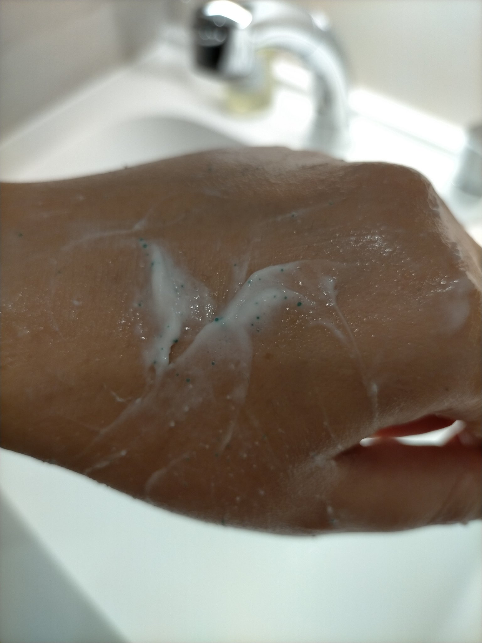 フェイスポリッシャー リフレッシング（ミント）/SABON/スクラブ・ゴマージュを使ったクチコミ（3枚目）