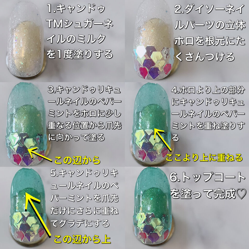 カラフルネイルズ/キャンメイク/マニキュアを使ったクチコミ（3枚目）