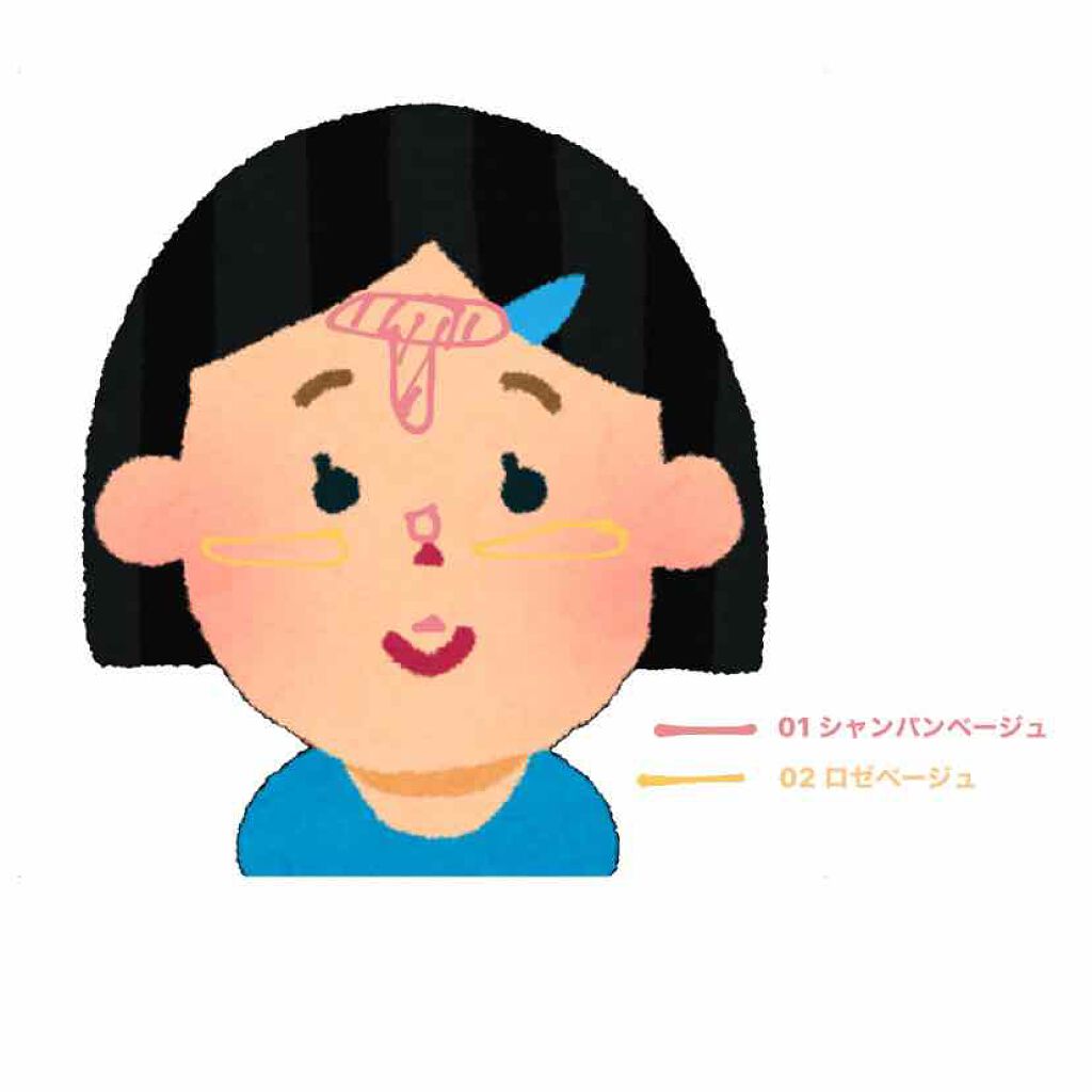 パールグロウハイライト/CEZANNE/パウダーハイライトを使ったクチコミ(2枚目)