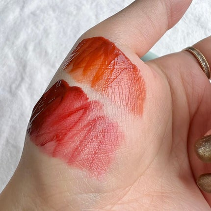 グラスティングウォーターティント 韓服エディション/rom&nd/リップティントを使ったクチコミ(4枚目)