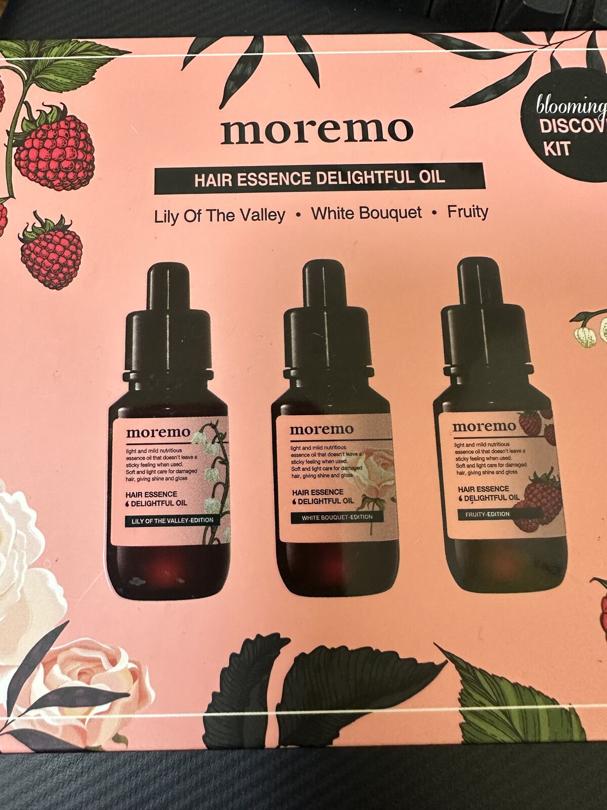 ディライトフルオイル ブルーミング ディスカバリーキット/moremo/ヘアオイルを使ったクチコミ（1枚目）