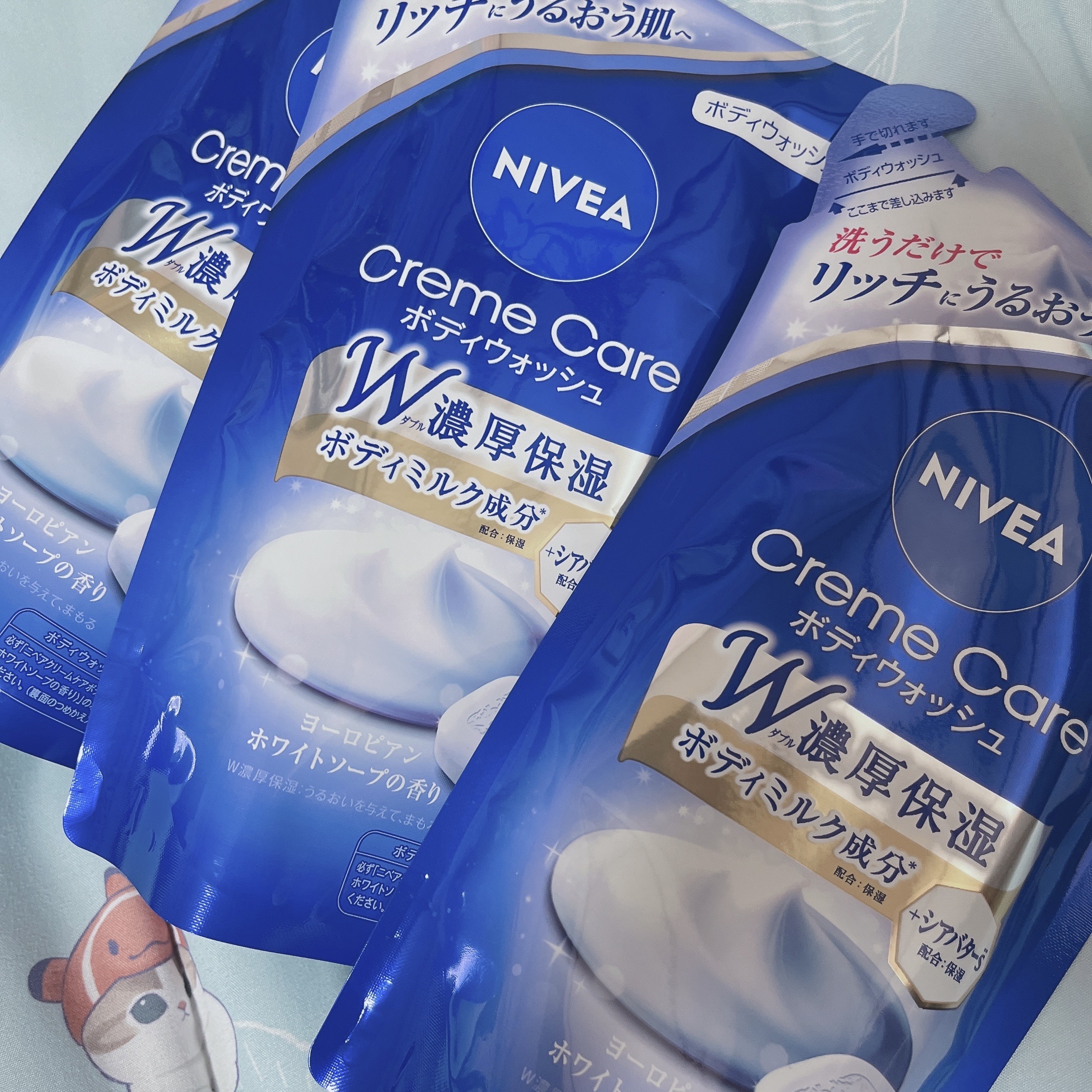 ニベア クリームケア ボディウォッシュ ヨーロピアンホワイトソープの香り 詰替 360ml/ニベア/ボディソープを使ったクチコミ（1枚目）