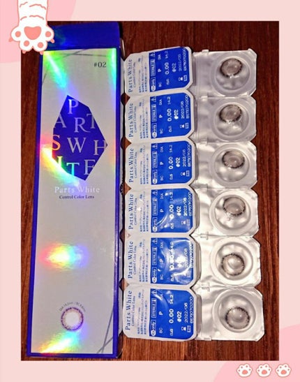 パーツホワイト/PartsWhite/カラーコンタクトレンズを使ったクチコミ(1枚目)