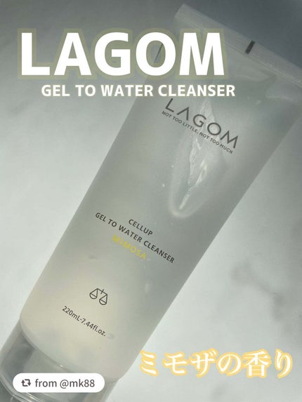 ジェルトゥウォーター クレンザー (MI)/LAGOM /その他洗顔料を使ったクチコミ(1枚目)