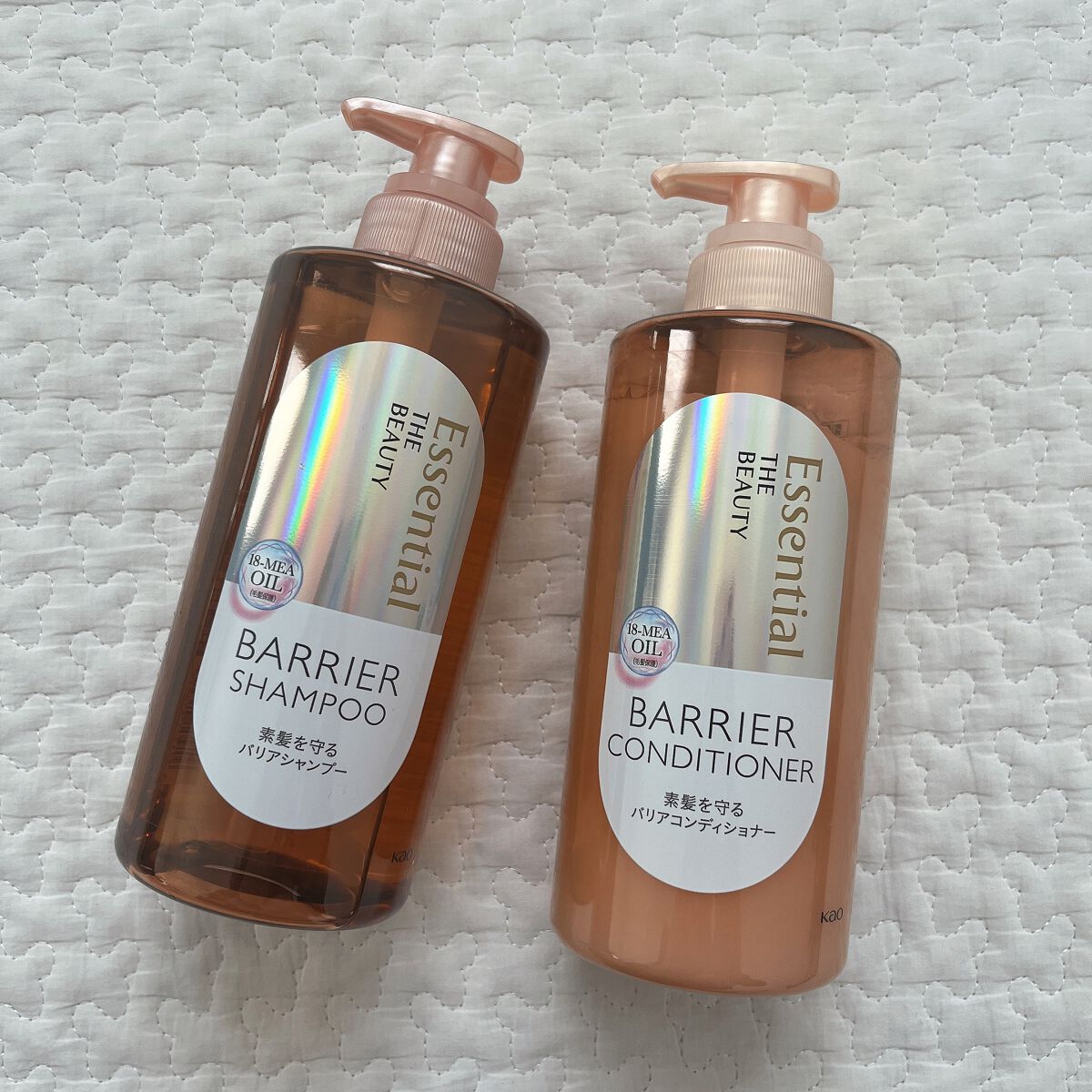 ザビューティ 髪のキメ美容素髪を守る バリアシャンプー/コンディショナー/エッセンシャル/シャンプー・コンディショナーを使ったクチコミ（1枚目）