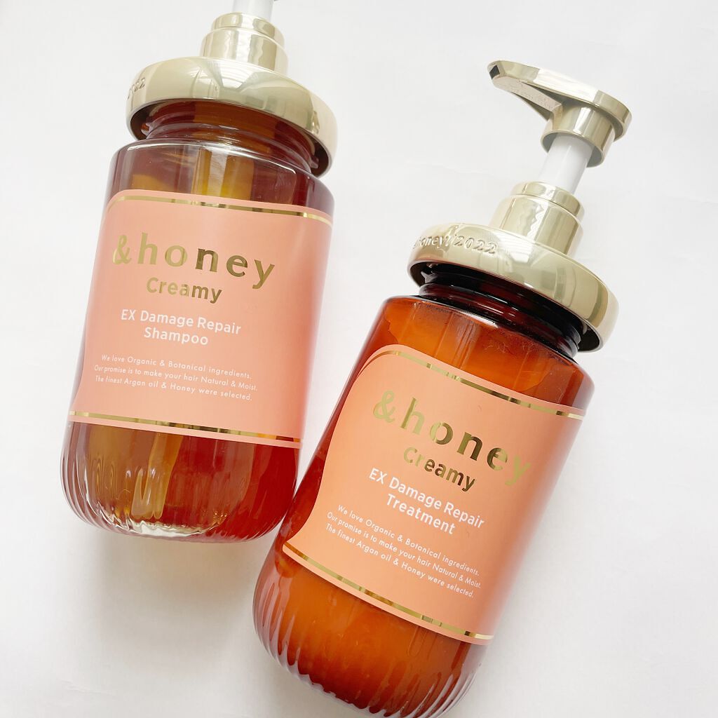 Creamy EXダメージリペアシャンプー1.0/ヘアトリートメント2.0/&honey/市販シャンプーを使ったクチコミ（3枚目）