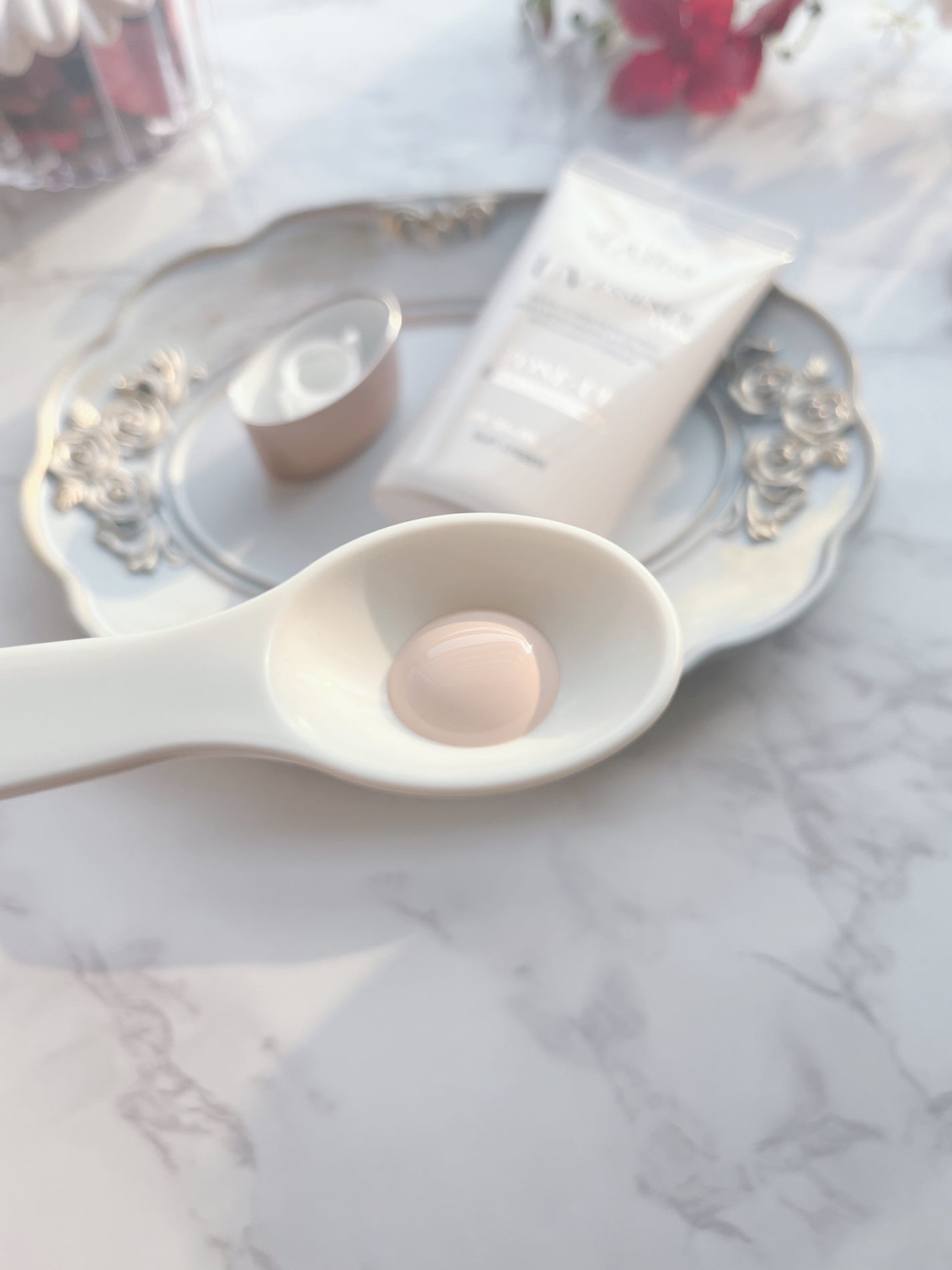 ウォータフルトーンアップサンクリーム/ダルバ/日焼け止めクリームを使ったクチコミ(2枚目)