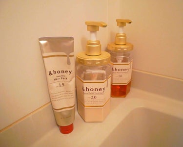 ディープモイスト シャンプー1.0／ヘアトリートメント2.0/&honey/シャンプー・コンディショナーを使ったクチコミ（1枚目）