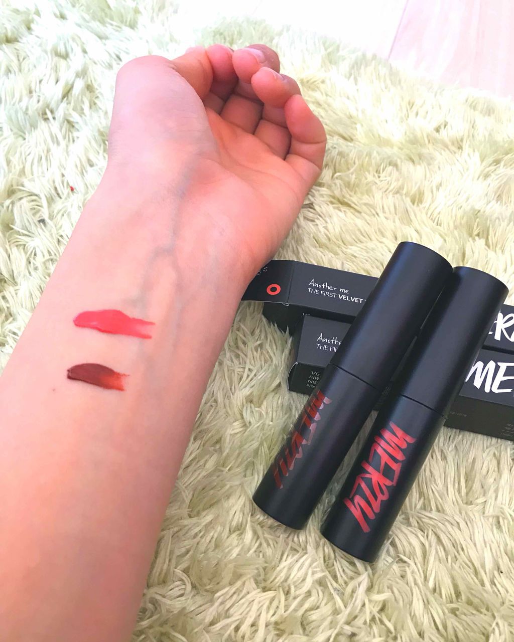 ザ ファースト ベルベット ティント シーズン1/MERZY/リップティントを使ったクチコミ(3枚目)