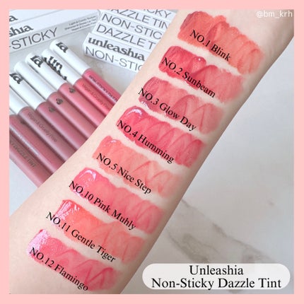 ノンスティッキーダズルティント/unleashia/リップティントを使ったクチコミ(1枚目)