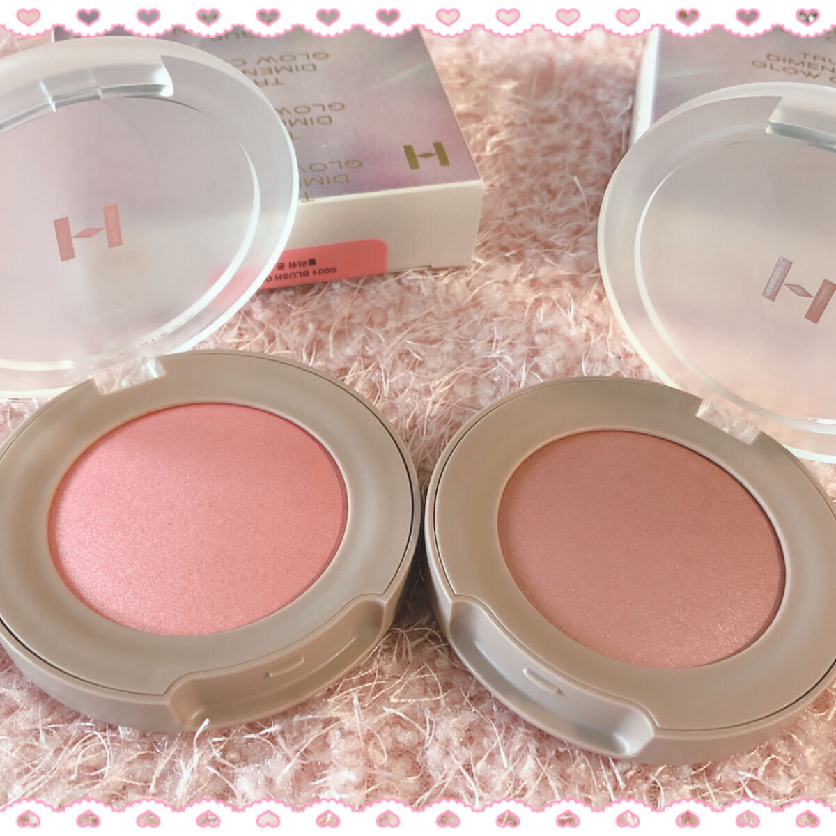 トゥルーディメンショングロウチーク/hince/パウダーチークを使ったクチコミ（2枚目）