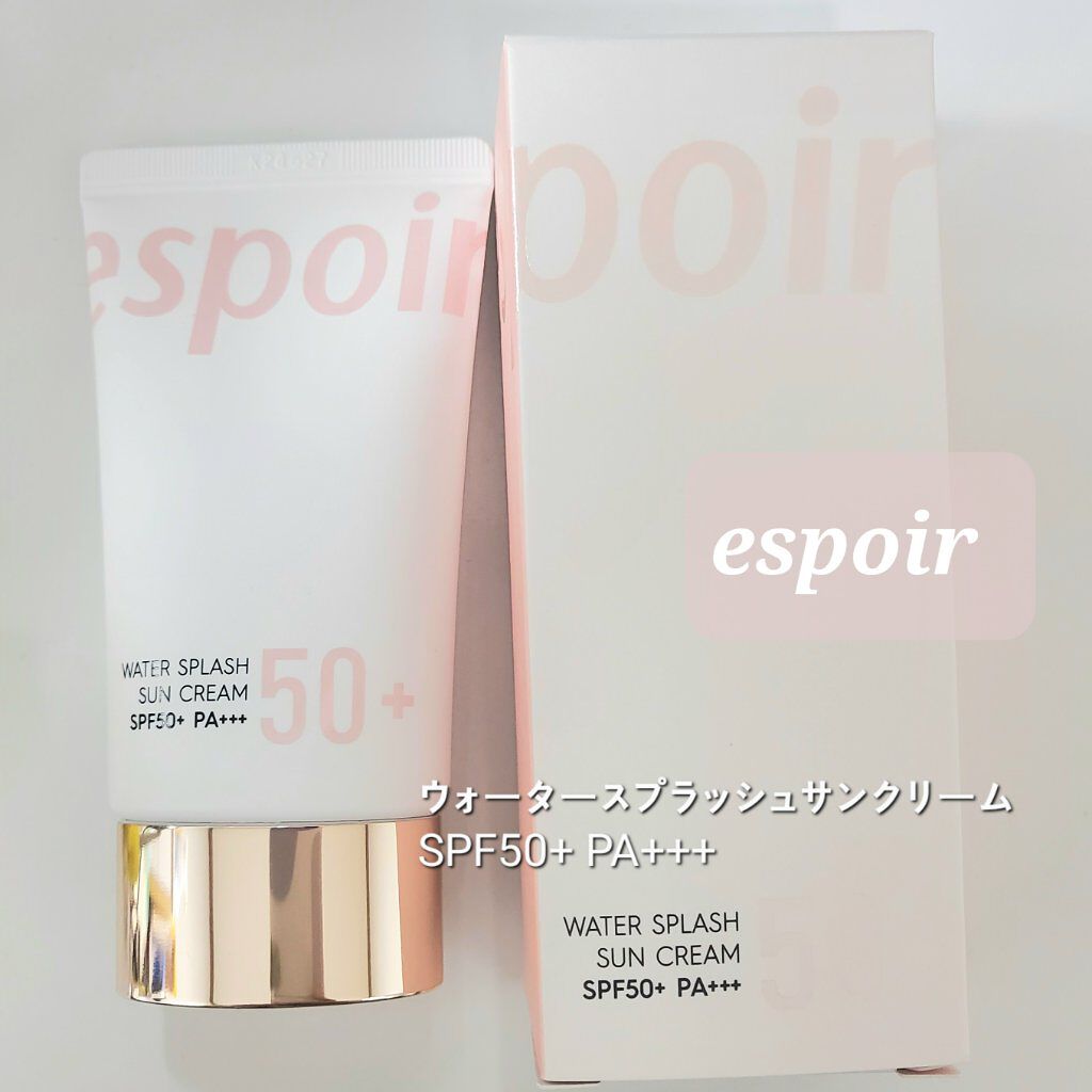 ウォータースプラッシュサンクリーム/espoir/日焼け止め・UVケアを使ったクチコミ（1枚目）