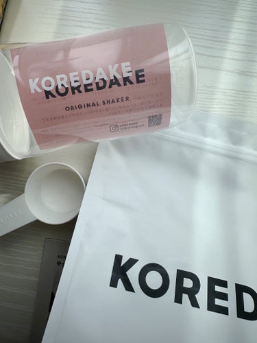 KOREDAKE KOREDAKEのクチコミ「KOREDAKE
プロテイン

タンパク質はホント大事♡ビタミンやミネラルも入ってるし低カロリ.....」（1枚目）