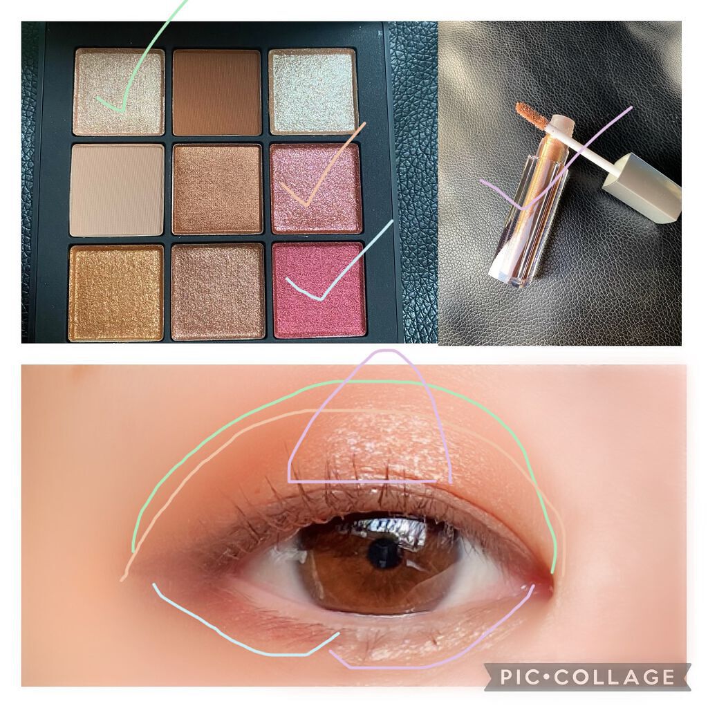 ダイヤモンドシリーズ 星空リキッドアイシャドウ/ZEESEA/リキッドアイシャドウを使ったクチコミ（2枚目）