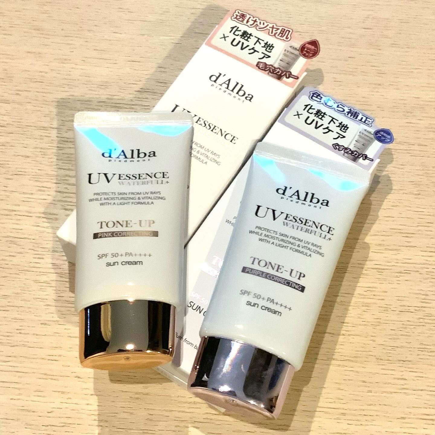 ダルバ ウォータフル トーンアップ サンクリーム(パープル)/ダルバ/日焼け止めクリームを使ったクチコミ（1枚目）