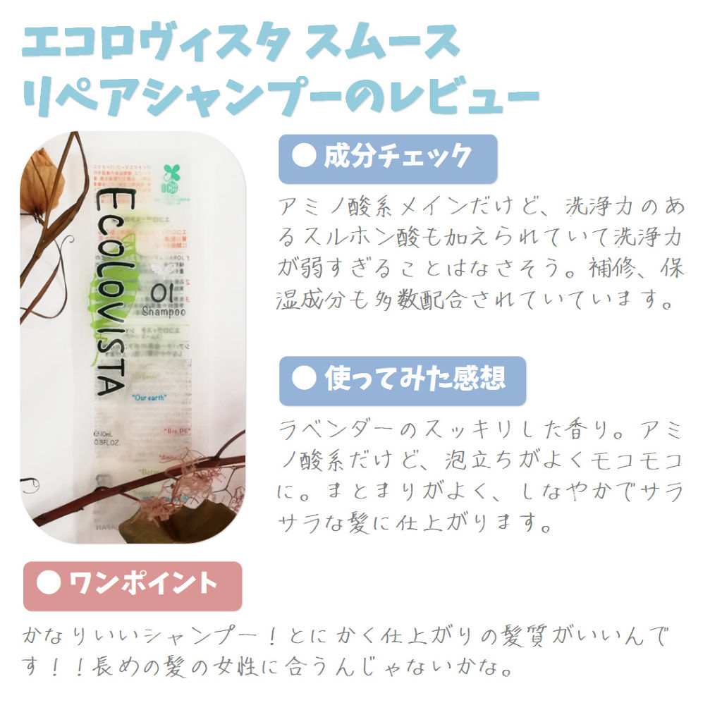 シャンプー＆ヘアトリートメント お試し/ECOLOVISTA（エコロヴィスタ）/トライアルキットを使ったクチコミ（1枚目）