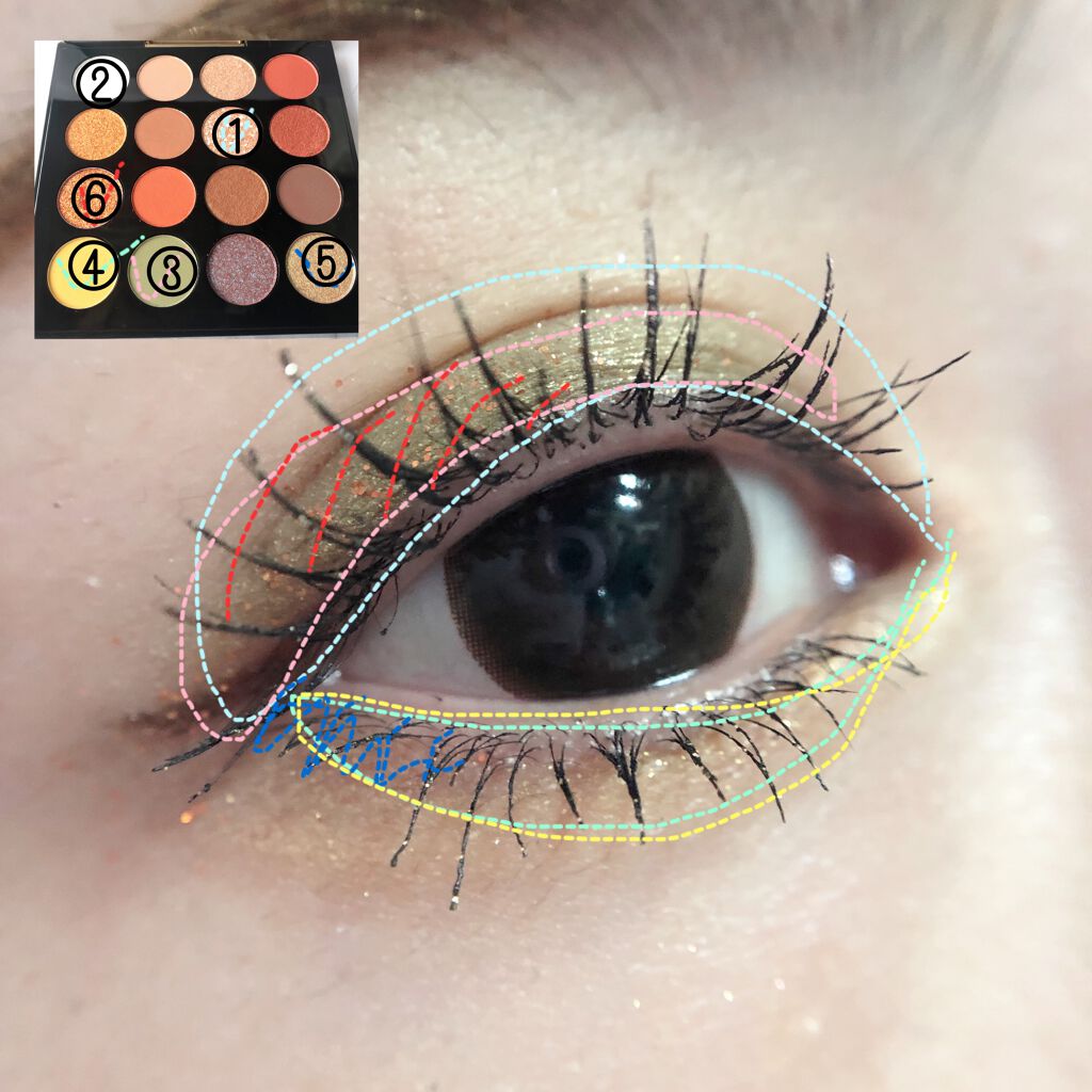 大英博物館 エジプトシリーズ アイシャドウパレット/ZEESEA/アイシャドウパレットを使ったクチコミ(3枚目)