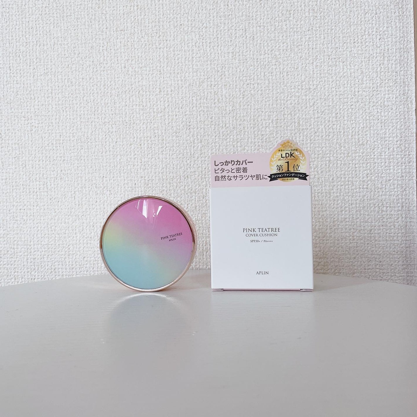 ピンクティーツリーカバークッション/APLIN/クッションファンデーションを使ったクチコミ(2枚目)