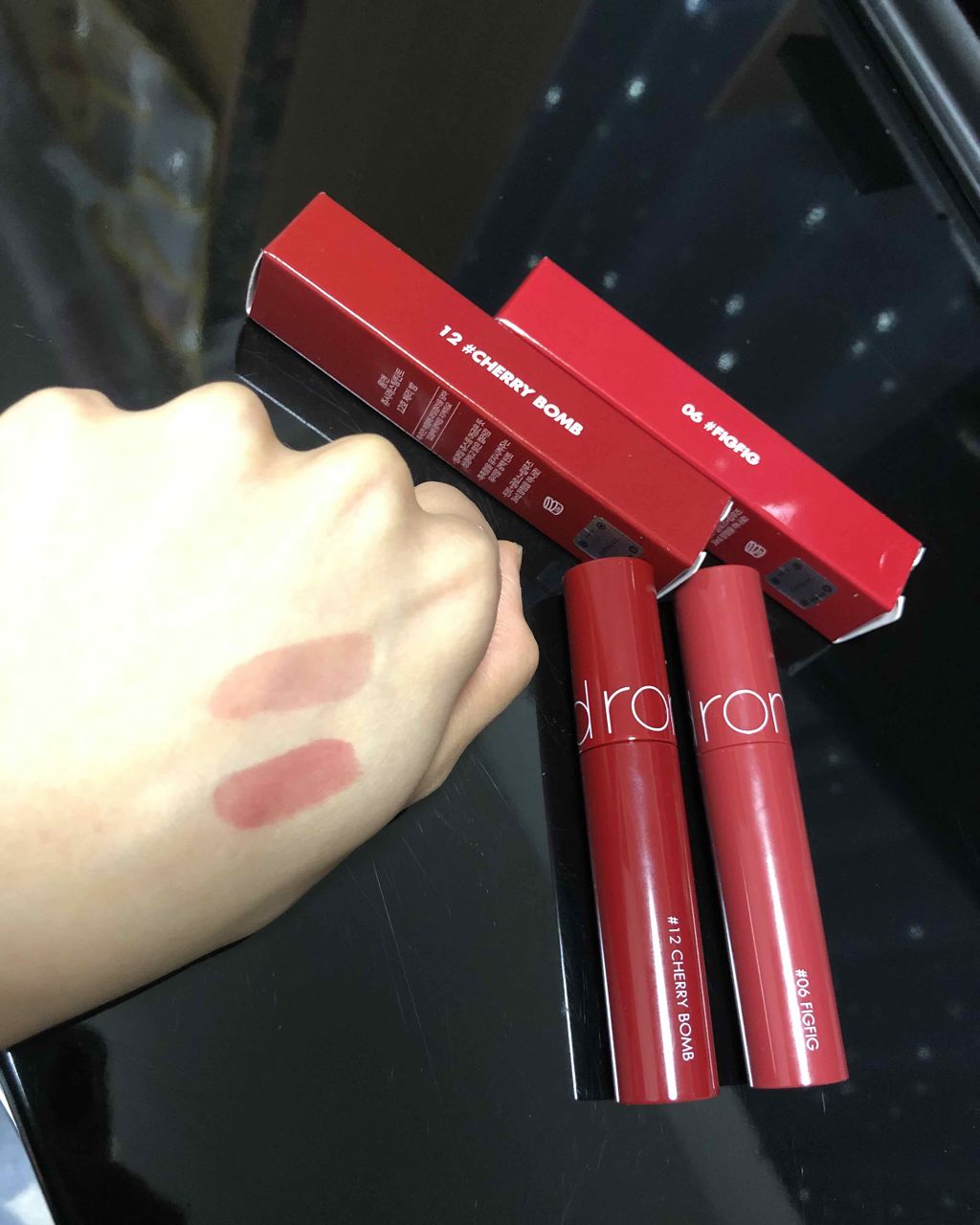 ジューシーラスティングティント/rom&nd/リップティントを使ったクチコミ（3枚目）