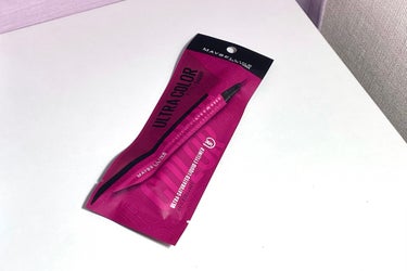 MAYBELLINE NEW YORK ウルトラカラー アイライナーのクチコミ「
MAYBELLINE NEW YORK、ウルトラカラーアイライナーBU-1バーガンディー 購.....」（1枚目）