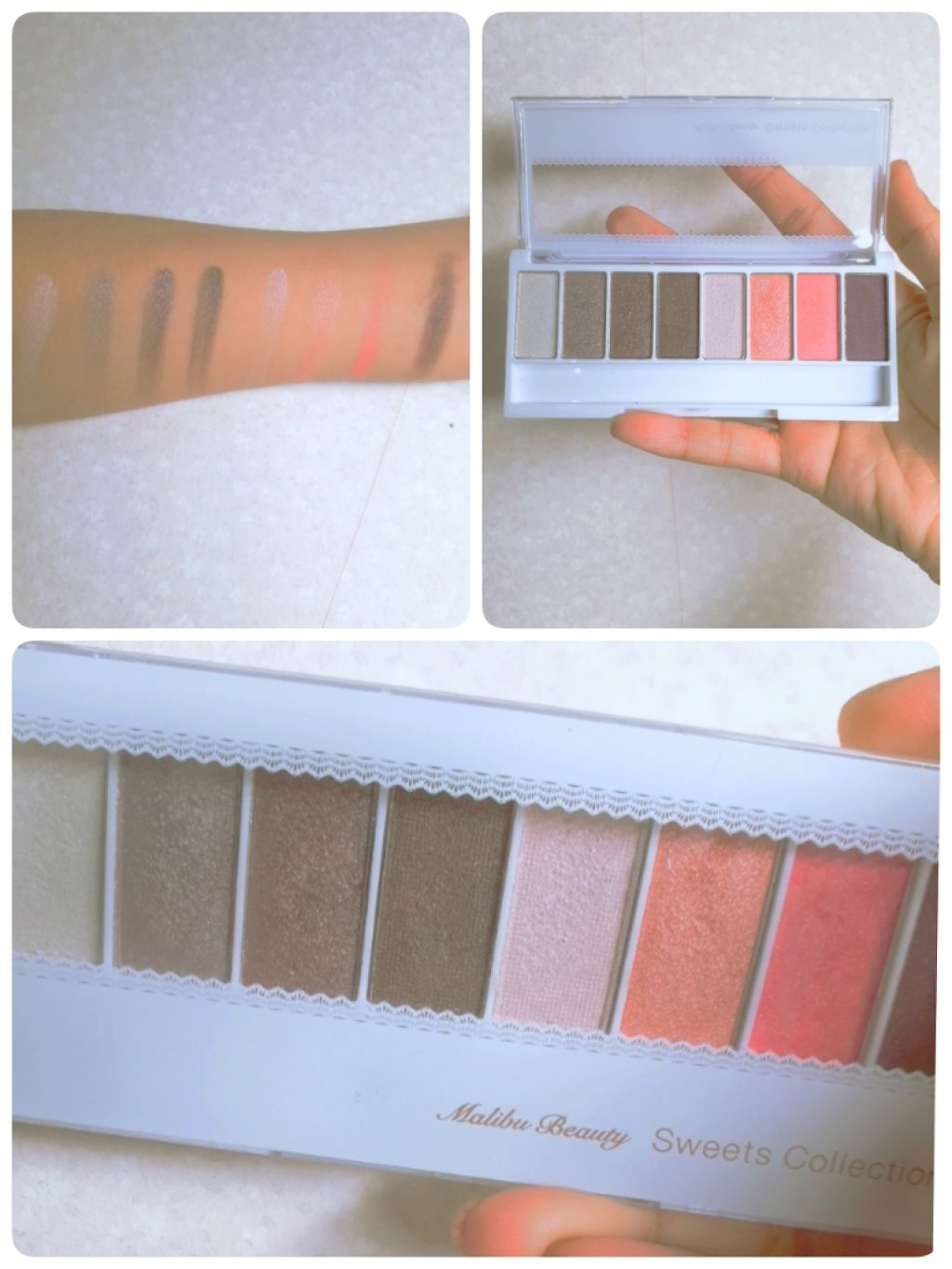 スイーツコレクション/マリブビューティー/アイシャドウパレットを使ったクチコミ（1枚目）